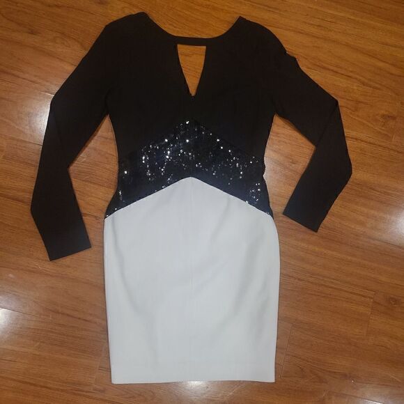 Black and White dress sequins size 4 - Picture 2 of 7